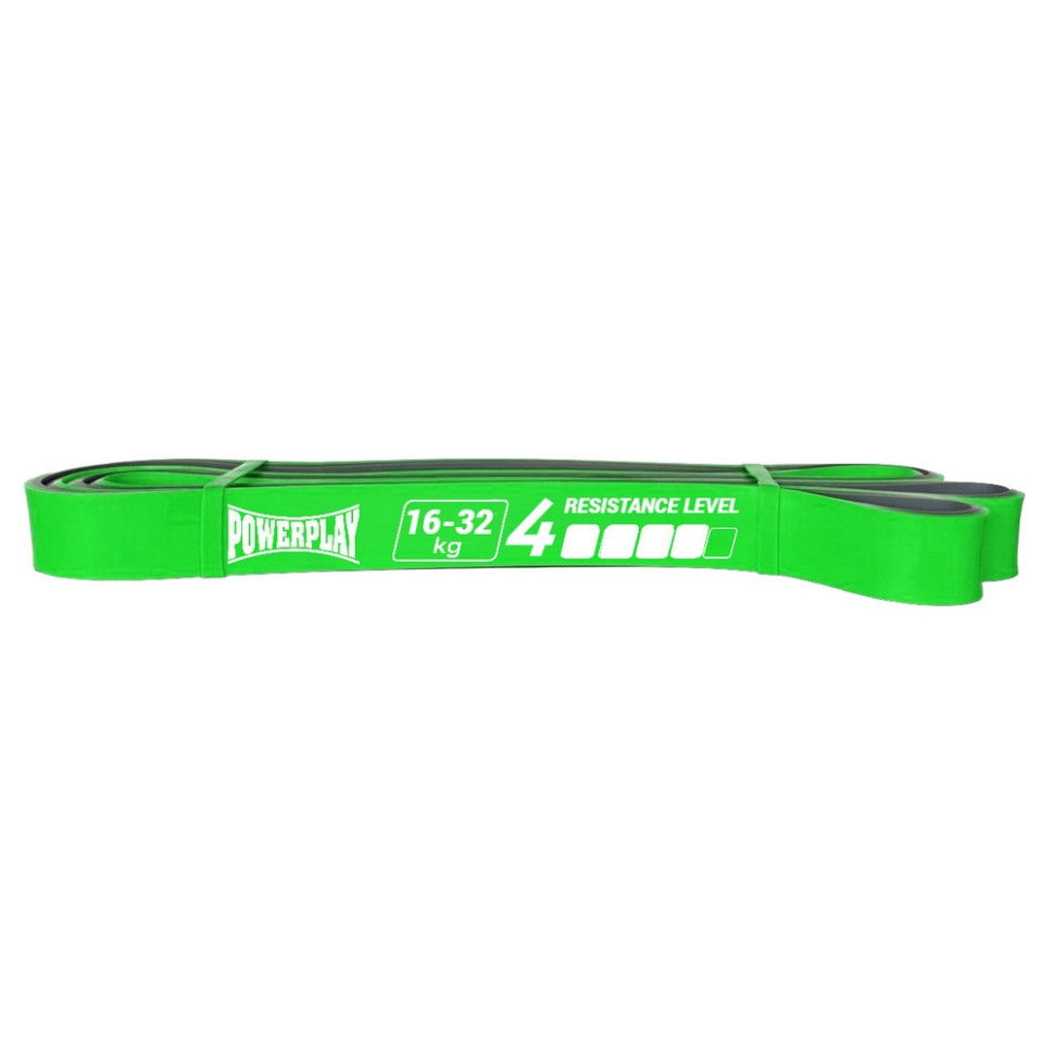 Эспандер-петля (резинка для фитнеса и кроссфита) 4116 Double Colors PowerPlay PP_4116_Green_(16-32kg) 16-32 кг