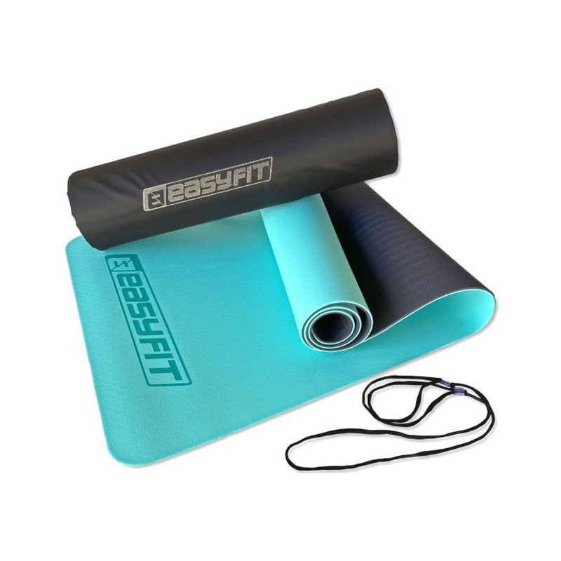 Килимок для йоги та фітнесу двошаровий EasyFit EF-1924s-MTB