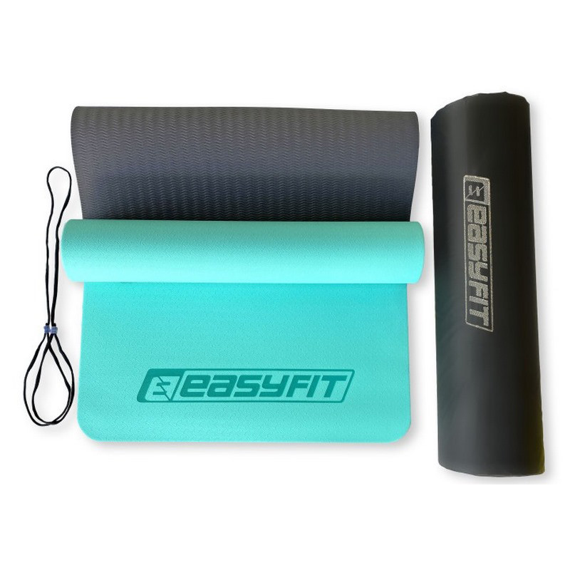 Килимок для йоги та фітнесу двошаровий EasyFit EF-1924s-MTB