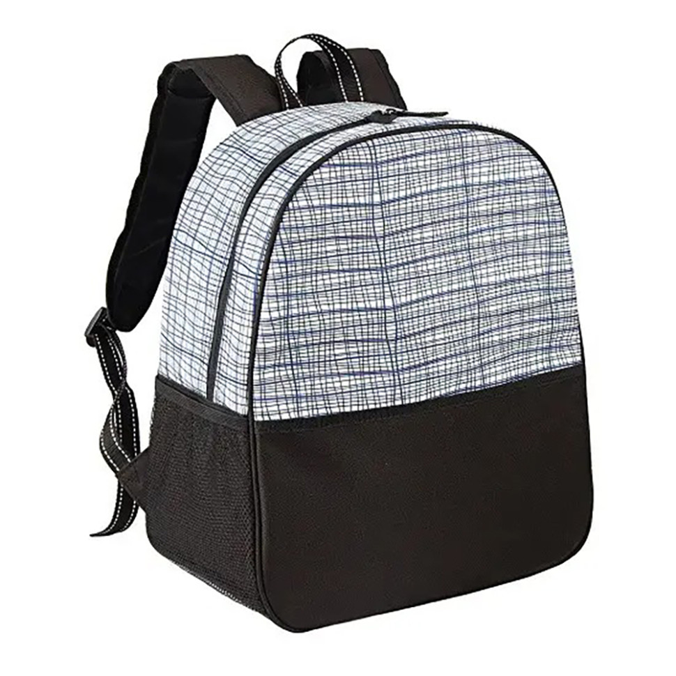 Изотермическая сумка-рюкзак TE-3025 Time Eco 4820211100339WPRINT, 25 л, белый принт полоска