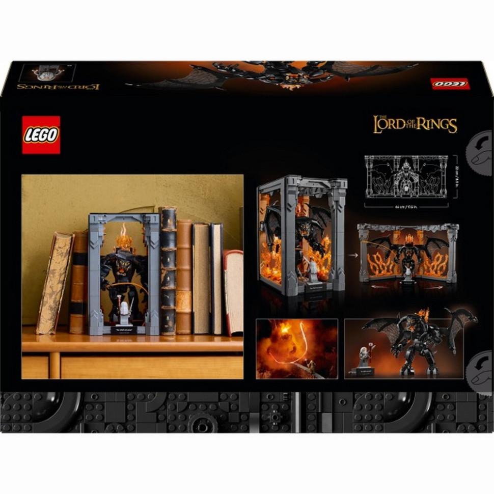 Конструктор Icons Властелин колец: Балрог. Книжный уголок LEGO 10367, 1201 деталь
