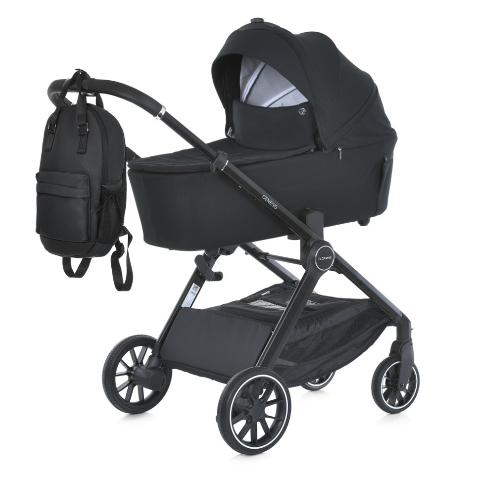 Коляска дитяча універсальна 2 в 1 GENESIS El Camino ME 1126 Jet Black