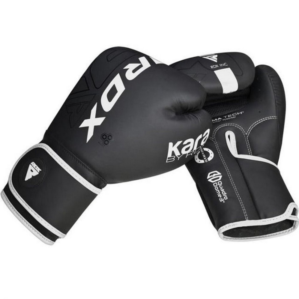 Боксерські рукавиці F6 Kara Matte RDX Inc Limited BGR-F6MW-12OZ, White 12 унцій (капа в комплекті)