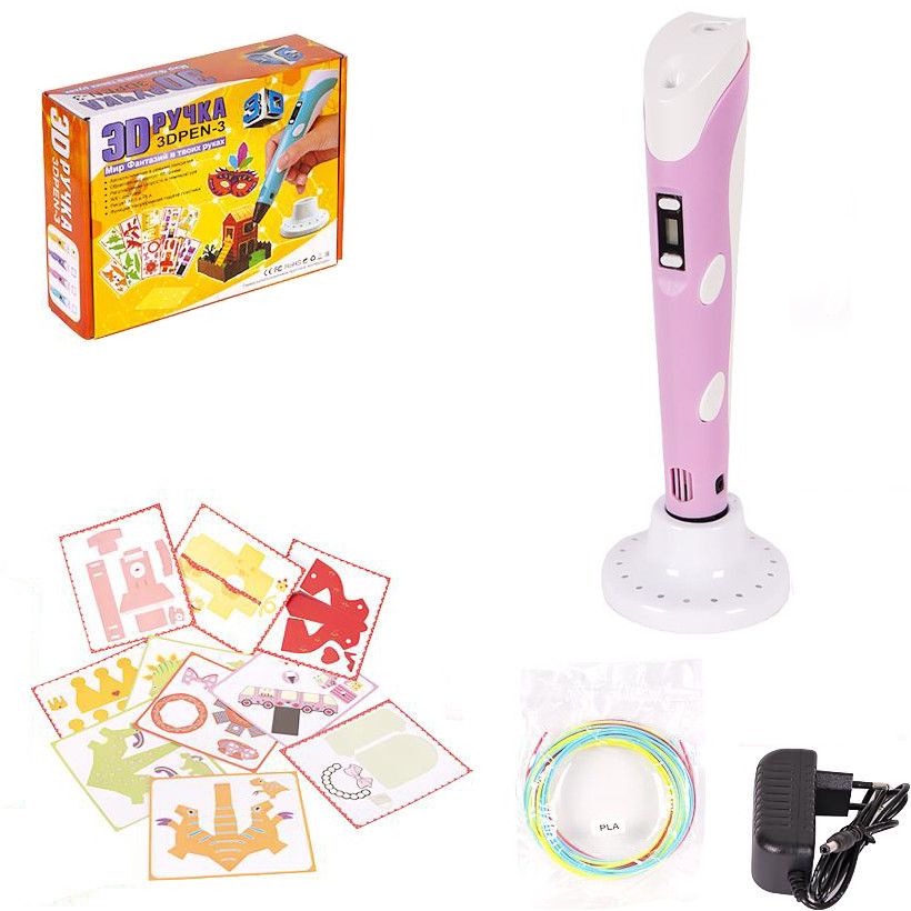 3D ручка Bambi DX008 зі стрижнями, від мережі