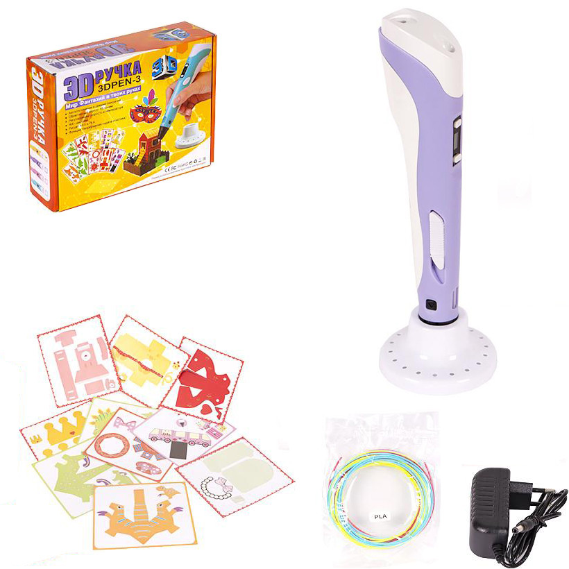 3D ручка Bambi DX008 зі стрижнями, від мережі