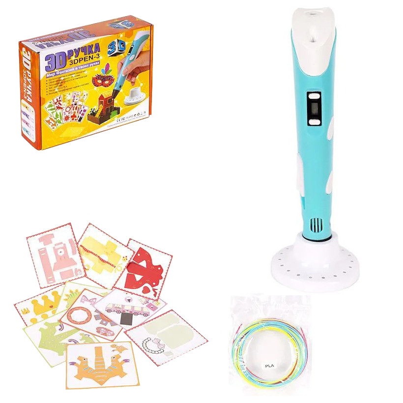 3D ручка Bambi DX008 со стержнями, USB кабель