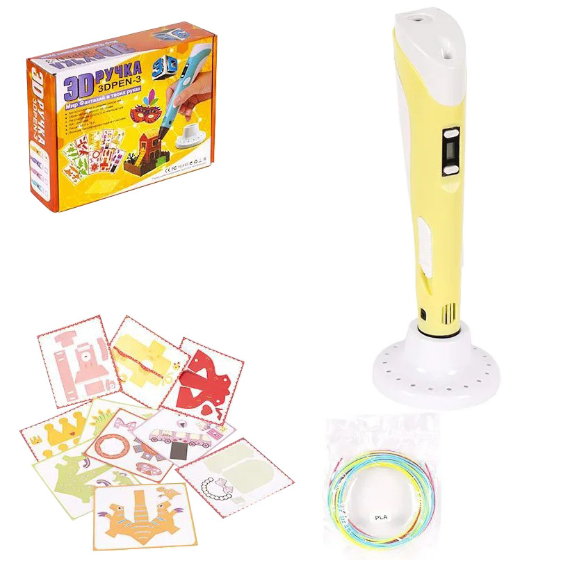 3D ручка Bambi DX008 со стержнями, USB кабель