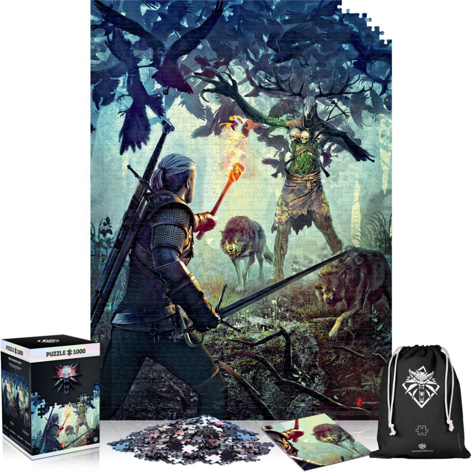 Пазл класичний Witcher: Leshen Puzzles GoodLoot 5908305238478, 1000 елементів