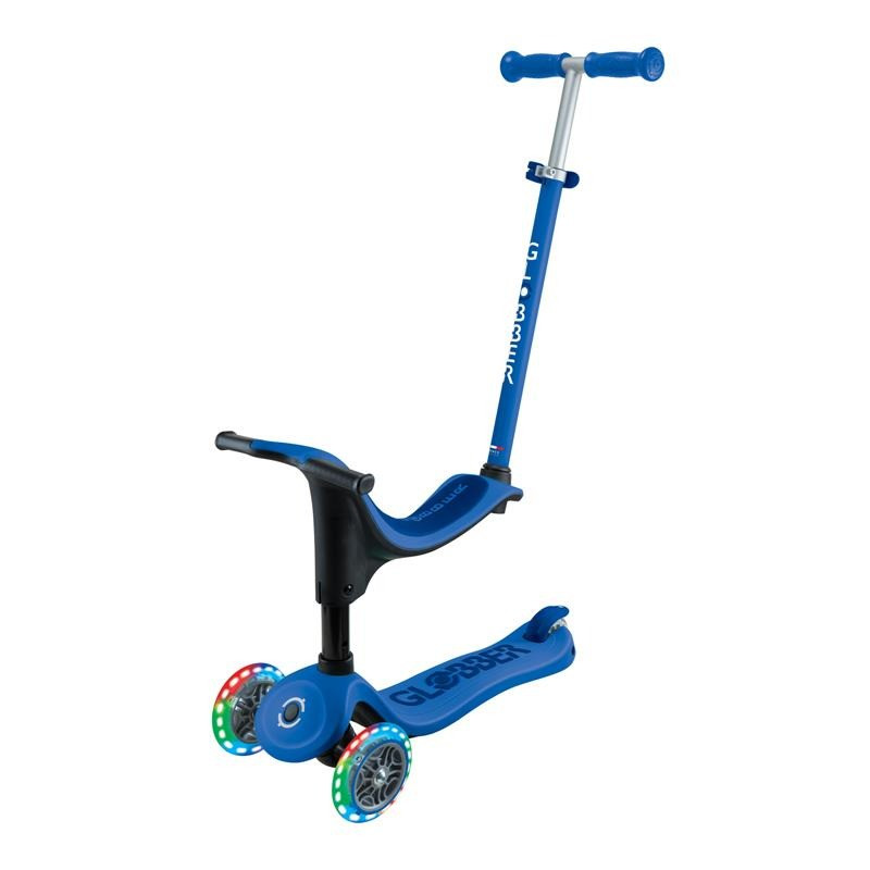 Самокат трехколесный 3 в 1 GO UP SPORTY GLOBBER 452-600-4 синий, до 50 кг