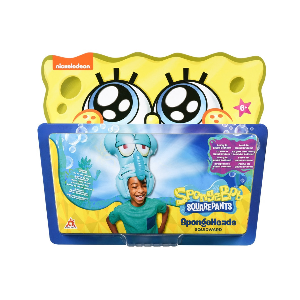 Іграшка на голову SpongeBob SpongeHeads Squidward EU690603
