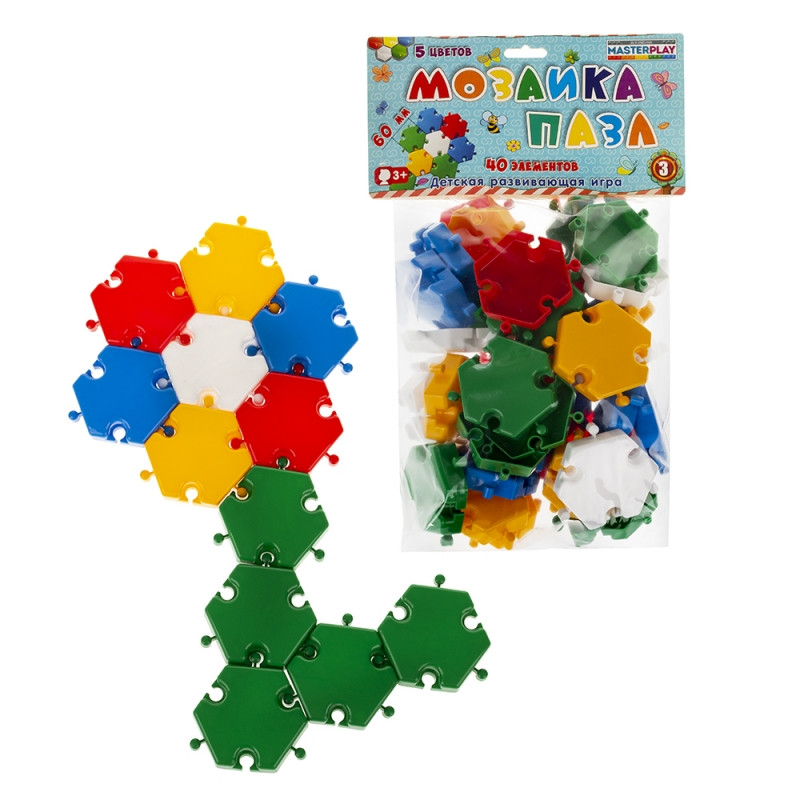 Мозаика-пазл ?60мм №3 (40шт.) 1-144                                                                 
