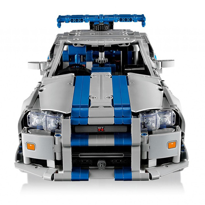 Конструктор Technic Двойной форсаж Автомобиль Nissan Skyline GT-R (R34) LEGO 42210, 1410 деталей
