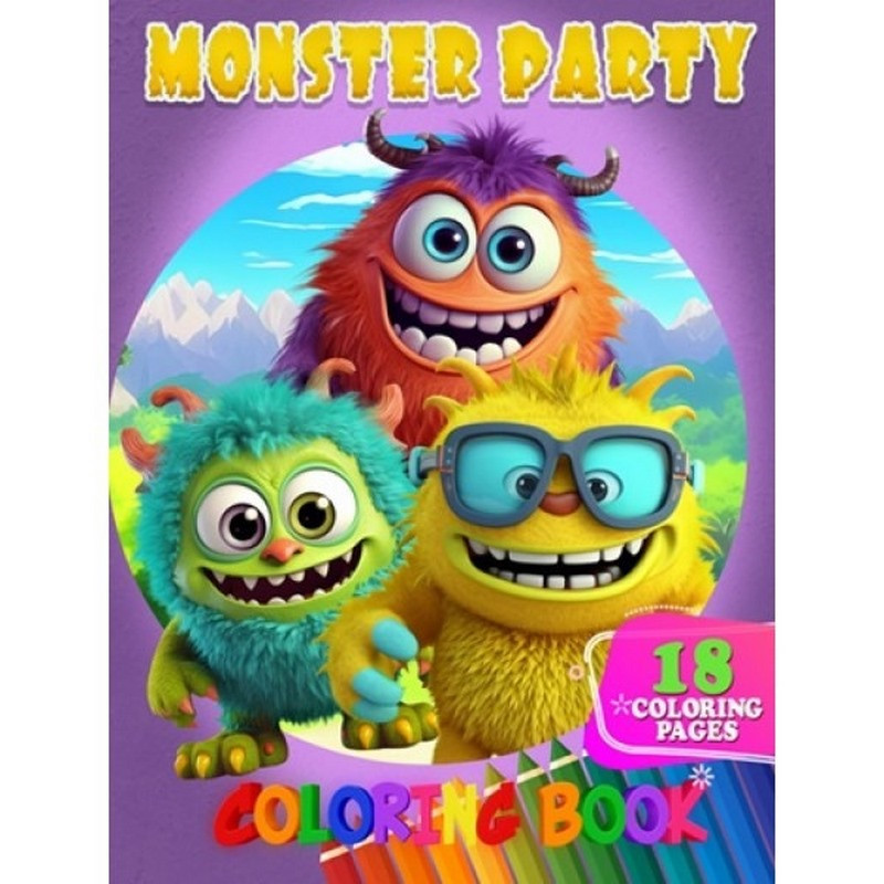 Розмальовка для дітей Monster Party Jumbi А05122406 формат А4