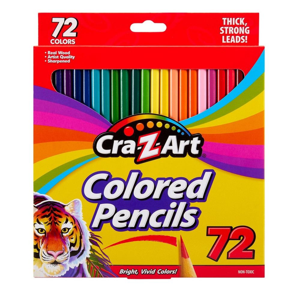 Набор детских разноцветных карандашей Cra-Z-Art 10402CRA 72 штуки