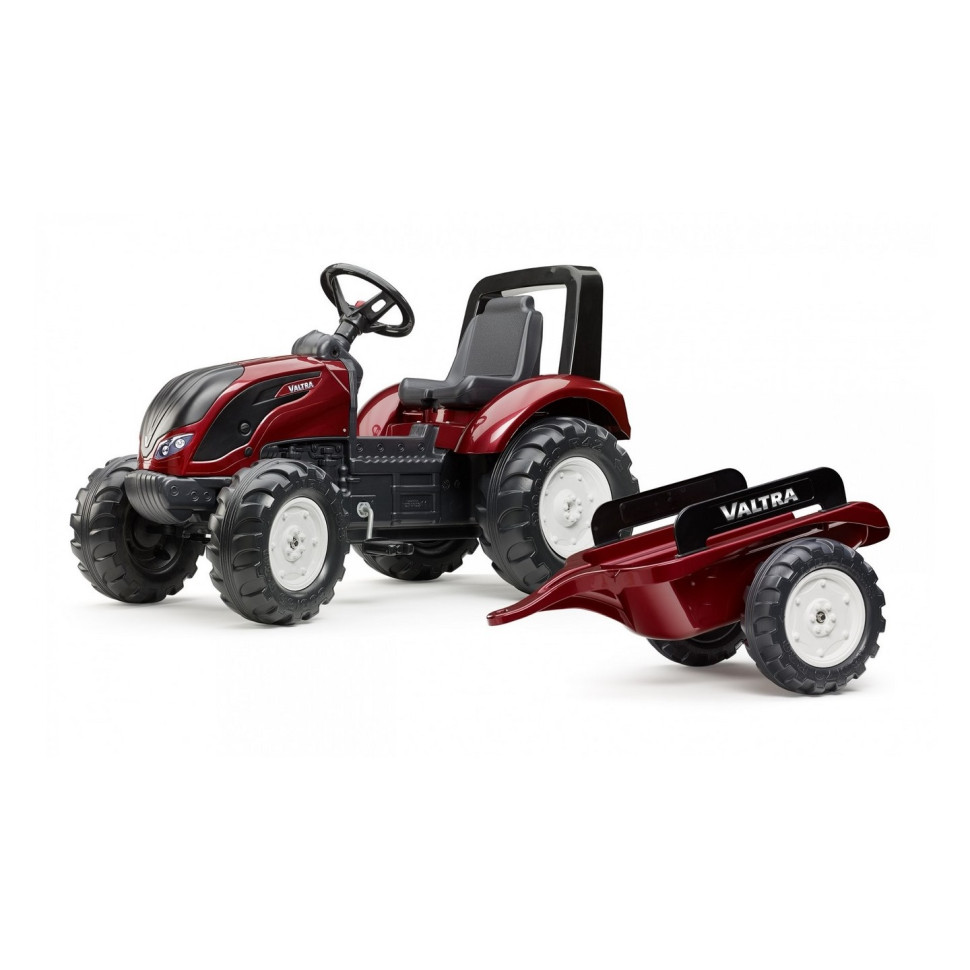 Дитячий трактор на педалях Falk 4000AB VALTRA S4 з причепом
