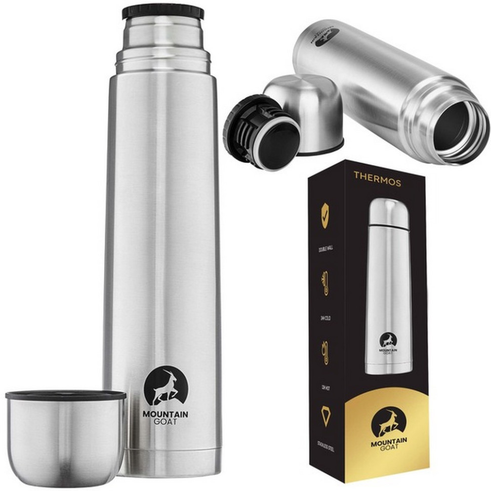Термос туристический Mountain Goat P-5907739315755 Silver 1 л
