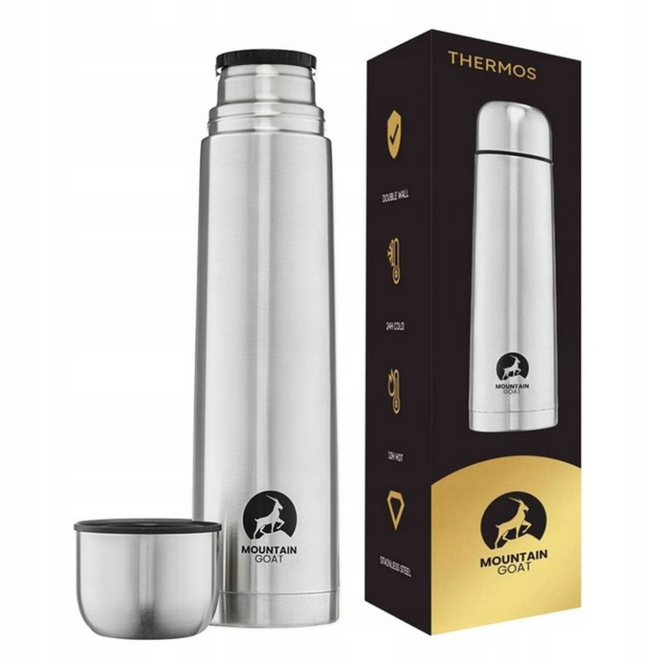 Термос туристический Mountain Goat P-5907739315755 Silver 1 л