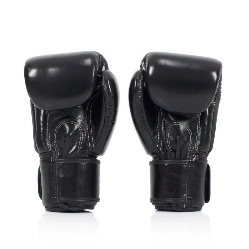 Боксерские перчатки BGV1 Nation Print Fairtex BGV1_Print_12oz_Black 12 унций (бинты в комплекте)