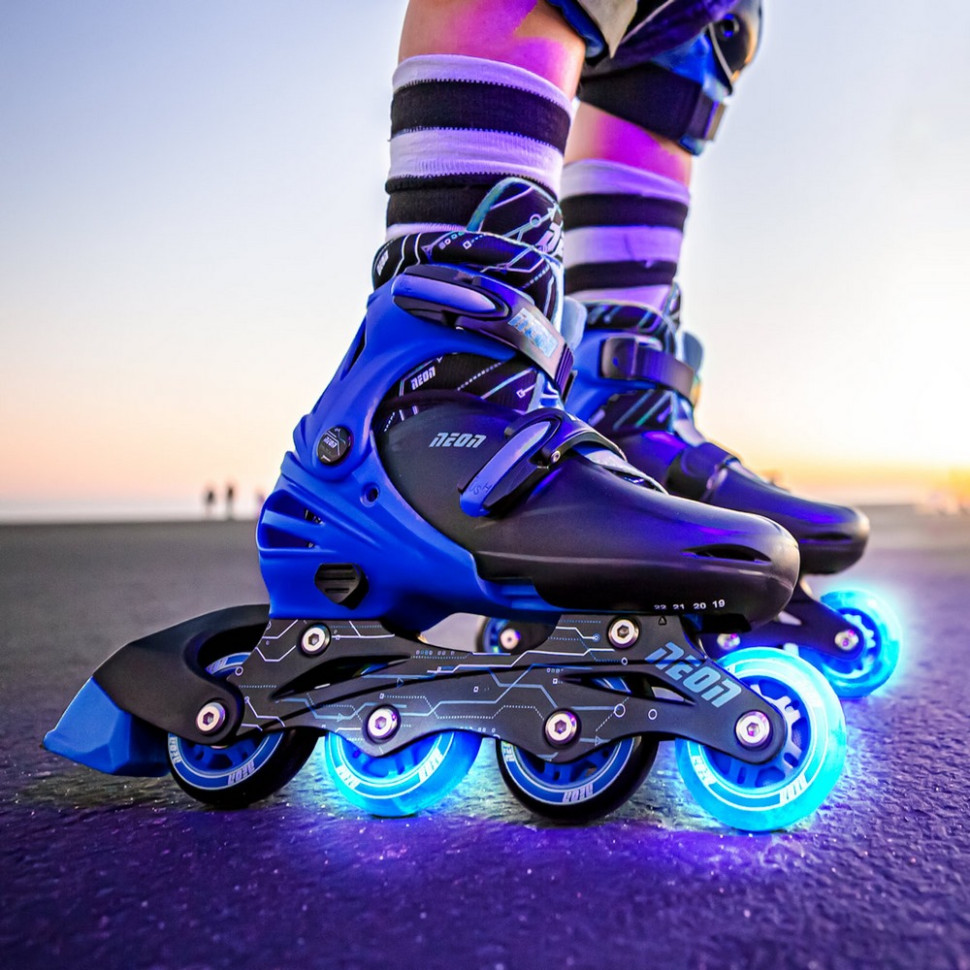 Детские ролики Inline Neon NT08B4 размер 34-37 синий