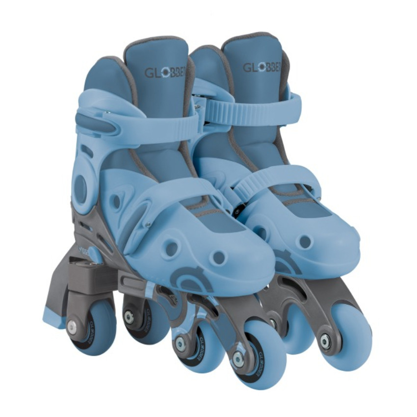 Роликові ковзани 2в1 GLOBBER 783-200 сіро-сині, розмір 30-33, до 60 кг