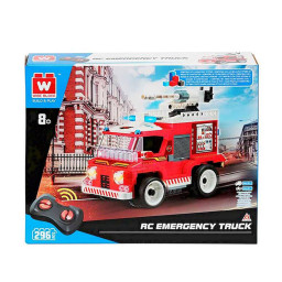 Машина-конструктор на радиоуправлении "Спасательная машина" Wise Block EU389045, 296 деталей