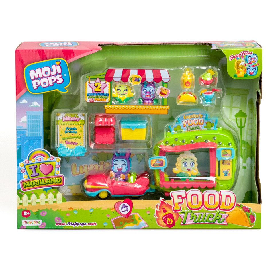Игровой набор Фургончик с Едой Moji Pops PMPSB216IN80 (2 фигурки, аксессуары)
