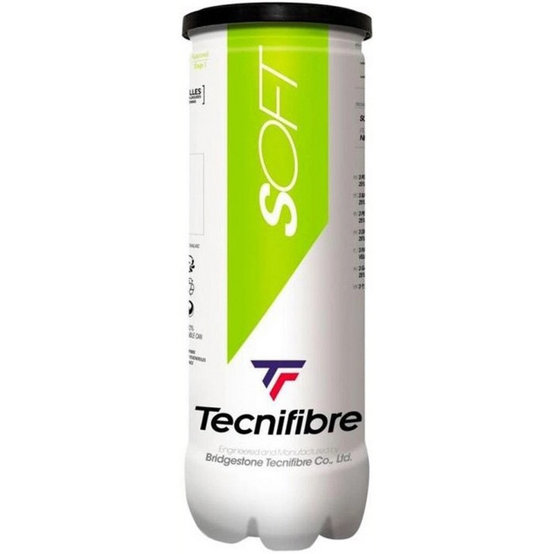 М'ячі для великого тенісу Soft (75%) 3В Tecnifibre 058063TF 3 шт