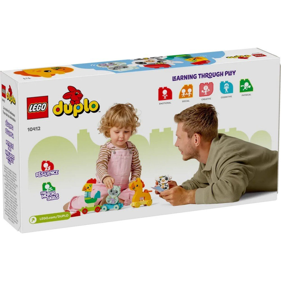 Конструктор Поезд животных LEGO 10412, 19 деталей