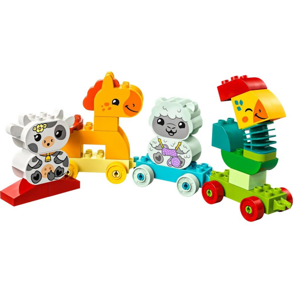Конструктор Поезд животных LEGO 10412, 19 деталей