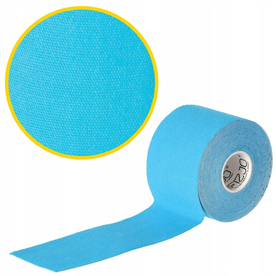 Стрічка кінезіологічна (кінезіо тейп) 4FIZJO 4FJ0538 Sky Blue 5 см 5 м