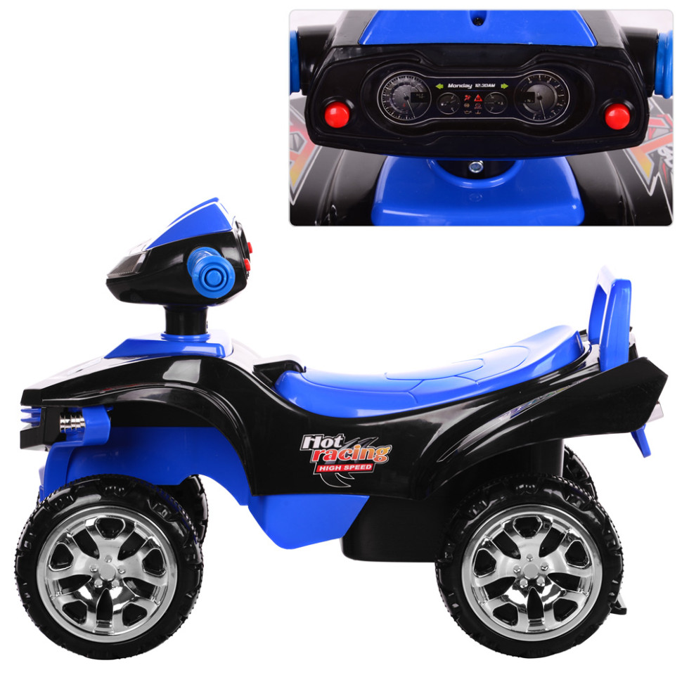 Каталка-толокар Bambi M 3502-2-4 Синий музыкальный