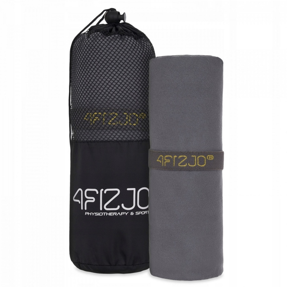 Полотенце спортивное 4FIZJO 4FJ0420, 180 x 100 см, Gray
