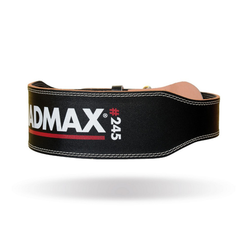 Пояс для тяжелой атлетики MFB-245 Full leather MadMax MFB-245_XXL, Black, XXL