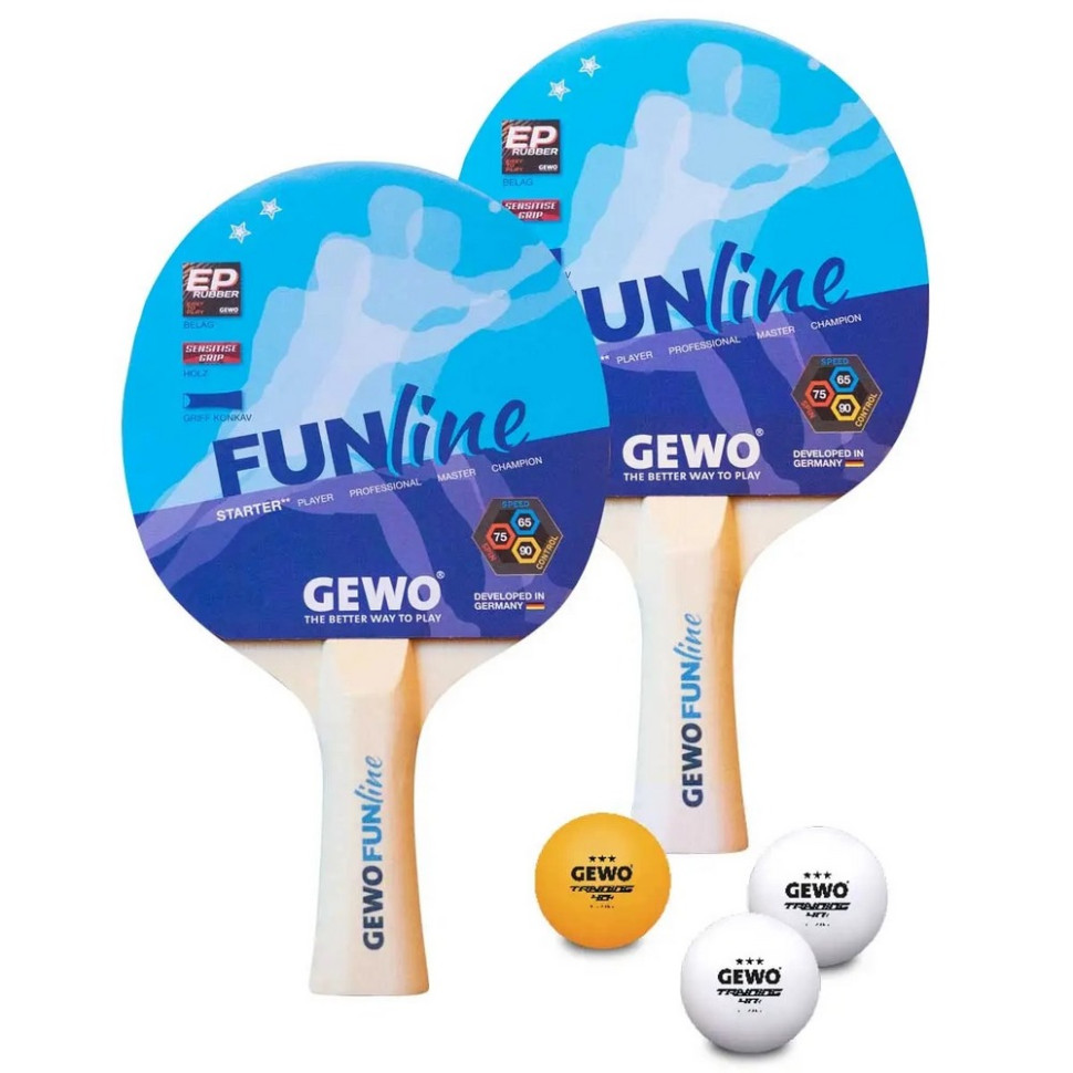 Набір для настільного тенісу Double-Fun Gewo 931053, 2 Bats 3 Balls (96960000)