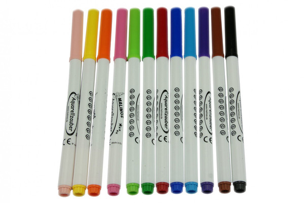 Фломастеры акварельные MALINOS Aquarellzauber на водной основе 12 шт MA-300033