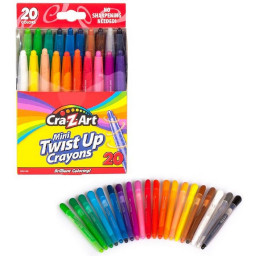 Набор детских разноцветных карандашей Mini Twist Up Cra-Z-Art 10253CRA 20 штук