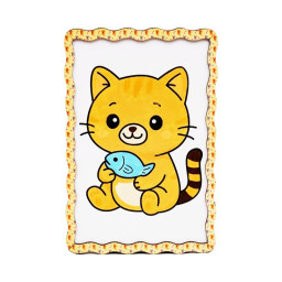 Детский набор для росписи по дереву "Котик" PuzzleOK Puz-22980 формат А5