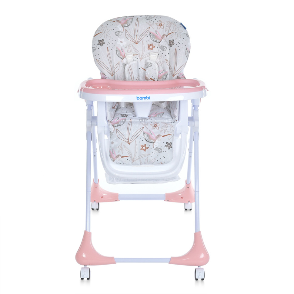Стільчик для годування Bambi M 3233 Сolibri Blush Pink регулюється висота