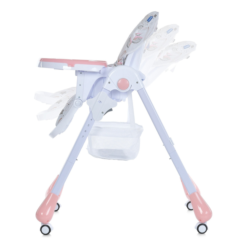 Стільчик для годування Bambi M 3233 Сolibri Blush Pink регулюється висота