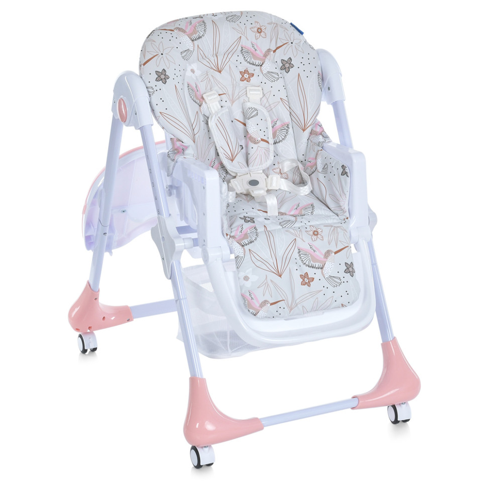 Стільчик для годування Bambi M 3233 Сolibri Blush Pink регулюється висота