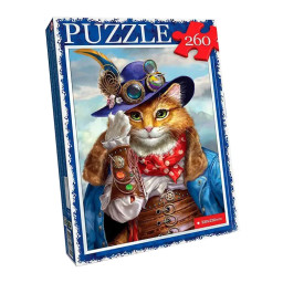 Пазл классический "Кот в шляпе" Danko Toys C260-13-13, 260 элементов