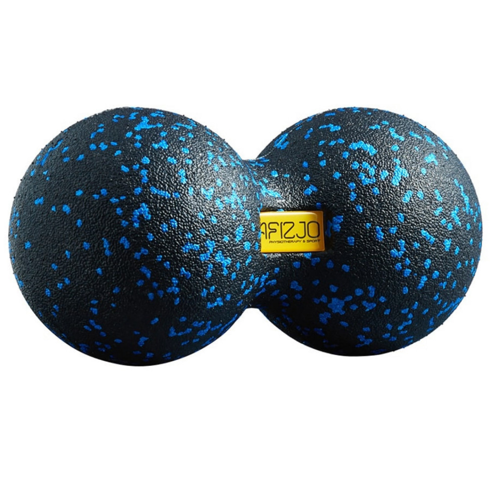 Масажний м'яч подвійний EPP DuoBall 12 4FIZJO 4FJ1349 Black/Blue