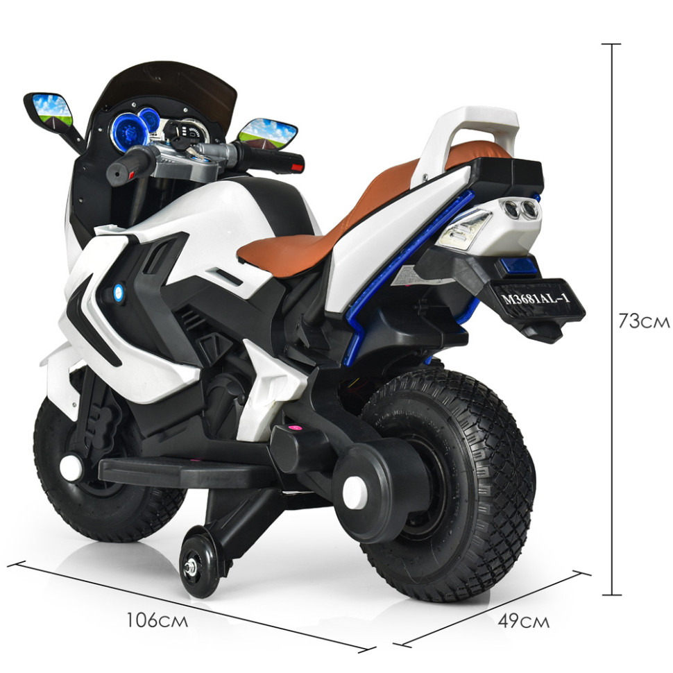 Детский электромобиль Мотоцикл Bambi Racer M 3681AL-1 до 60 кг
