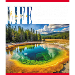 Тетрадь общая "Люблю жизнь" Leader 060-959062L-2 в линию, 60 листов