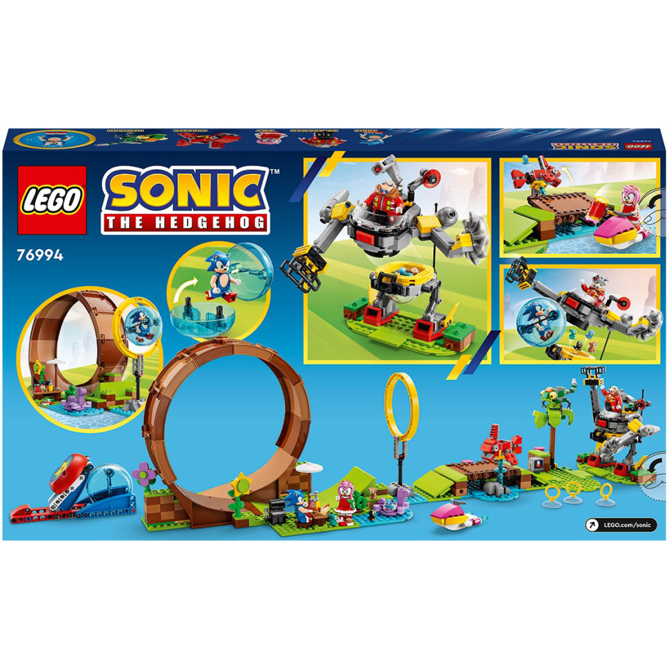 Конструктор LEGO Sonic the Hedgehog Соревнования петли Соника на зеленом холме 76994, 802 детали