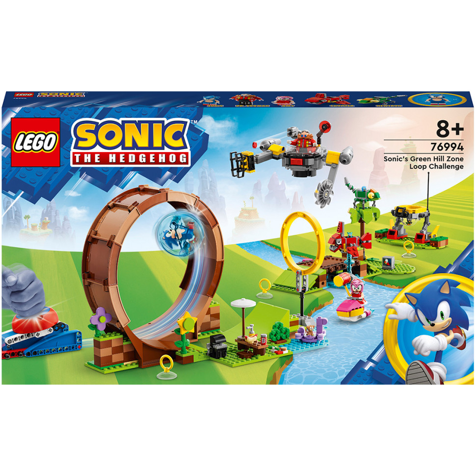 Конструктор LEGO Sonic the Hedgehog Соревнования петли Соника на зеленом холме 76994, 802 детали