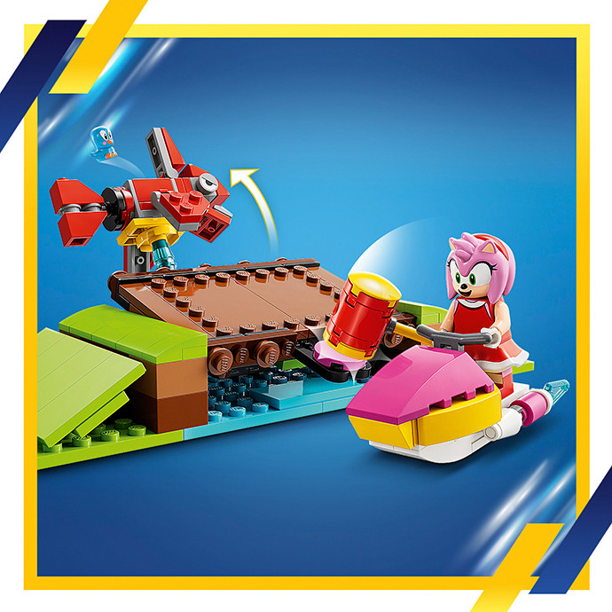 Конструктор LEGO Sonic the Hedgehog Соревнования петли Соника на зеленом холме 76994, 802 детали