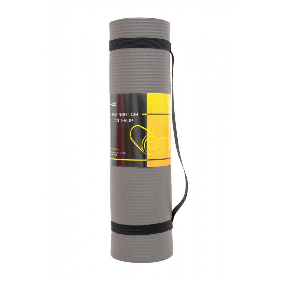 Коврик спортивный Cornix XR-0012 NBR 183 x 61 x 1 cм, Grey
