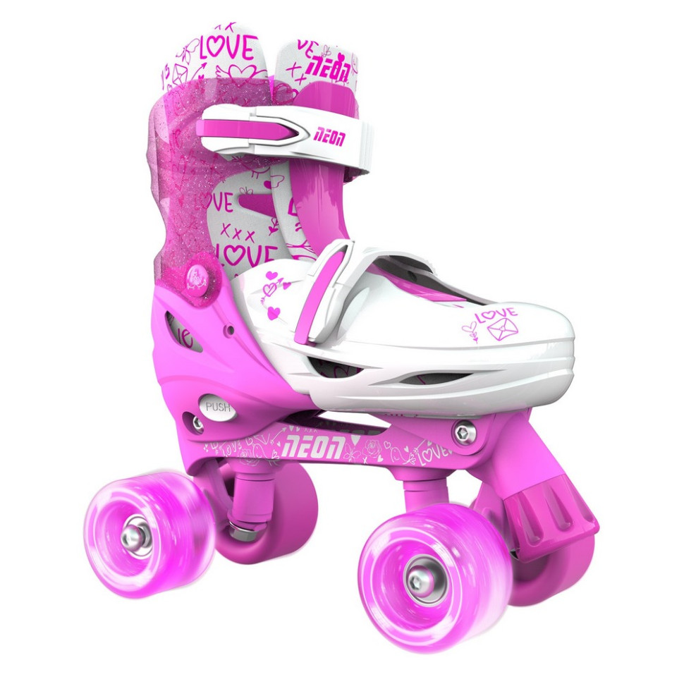 Детские ролики Сombo Neon NT09P4 размер 30-33 розовый