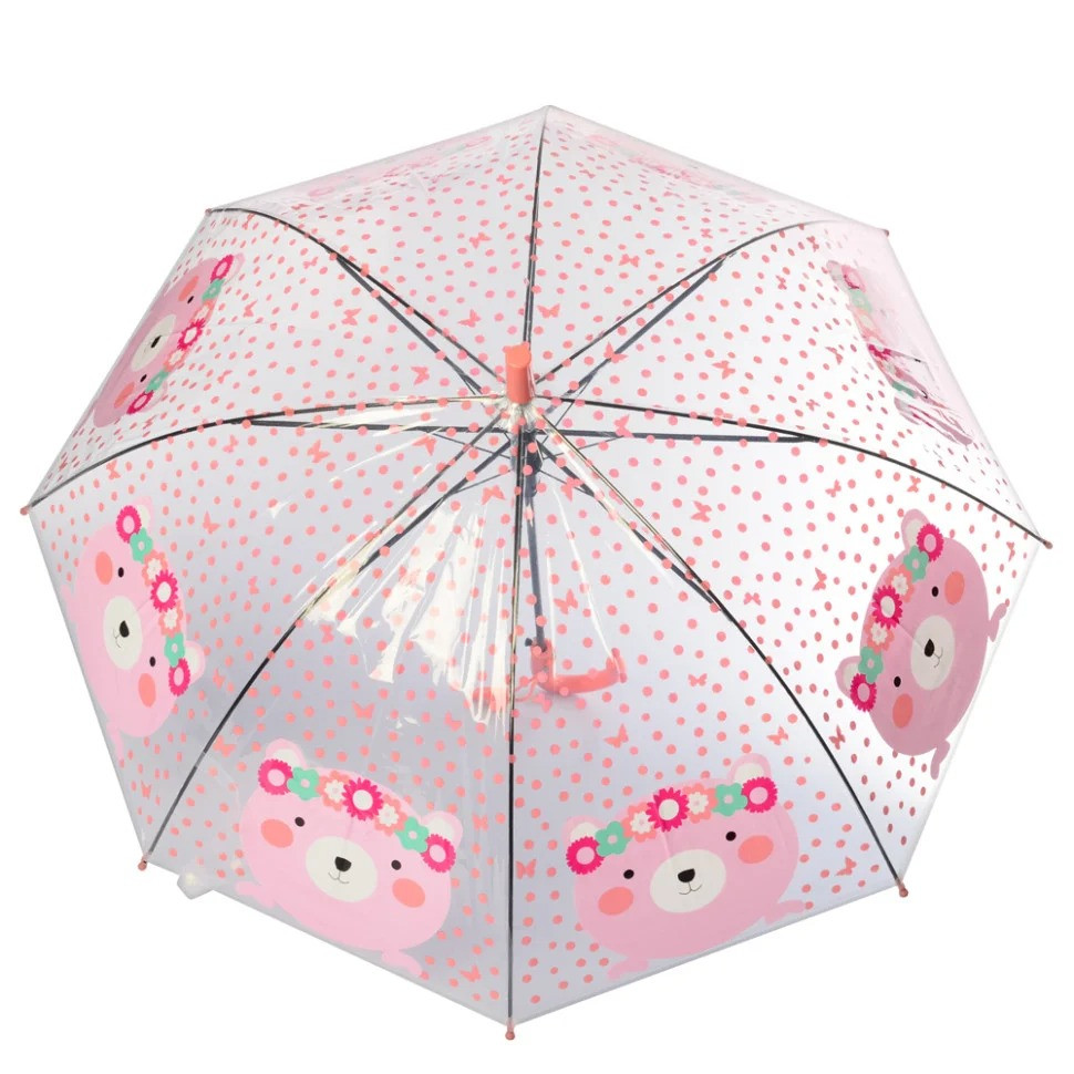 УЦІНКА! Парасолька дитяча в горошок Bambi MK 4145(Pink)-UC зі свистком